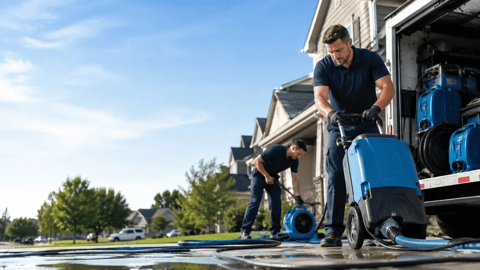 Dehumidification being performed in South Branch, MI